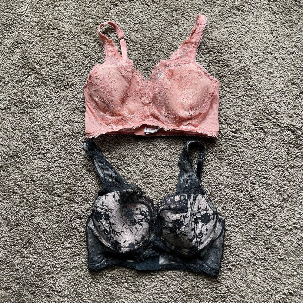 Victoria’s Secret Dream Angels lined Demi bras set of 2 size 34D